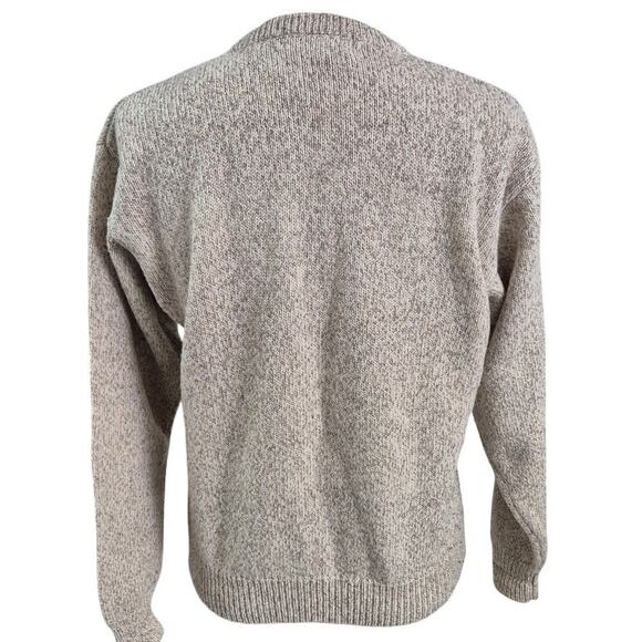 Vtg 80s Eddie Bauer Wool Blend Sweater  Flower Basket/Wreath Design Sz L - Picture 3 of 4